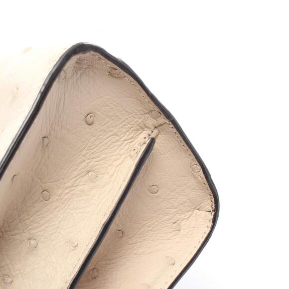 Gucci Nimfair Bamboo Handbag Ostrich Ivory White - Picture 5 of 6